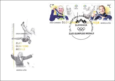 JANJA GARNBRET, ANDREJA LEŠKI - ZLATI SLOVENSKI OLIMPIJSKI MEDALJI